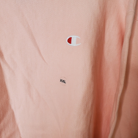 Champion reverse weave womens plus size fleece  peach sweatshirt 2X - Picture 6 of 7